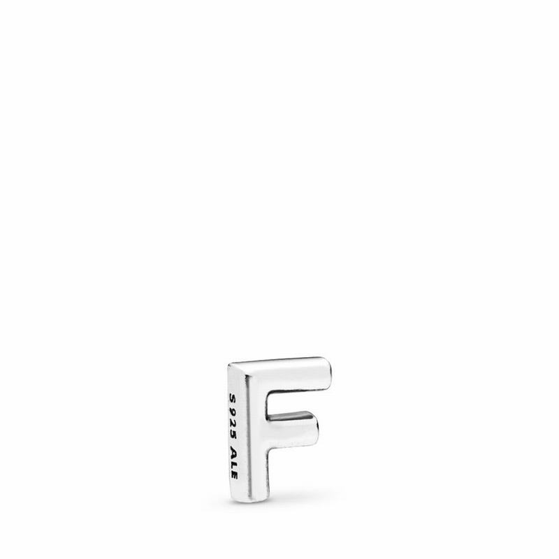 Pandora Letter F Petite Locket Charm Silver Egypt NC9423708